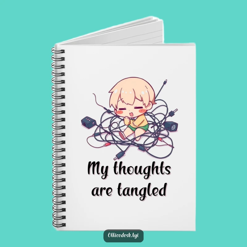 Funny Tripping Wires Notebook - Hilarious Tech Journal for Ideas