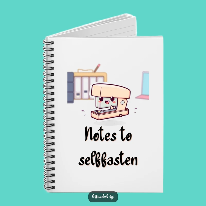 Funny Tiny Stapler Zipping Notebook - Organize Your Thoughts at High Speed