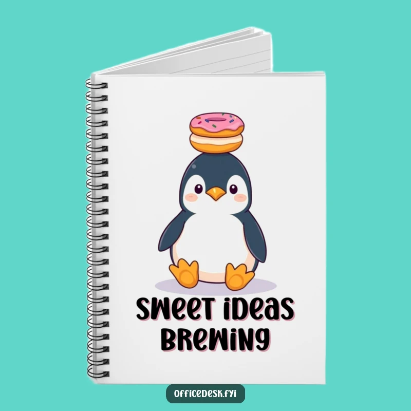 Funny Penguin Donut Stack Notebook: Hilarious Journaling for Sweet Tooths