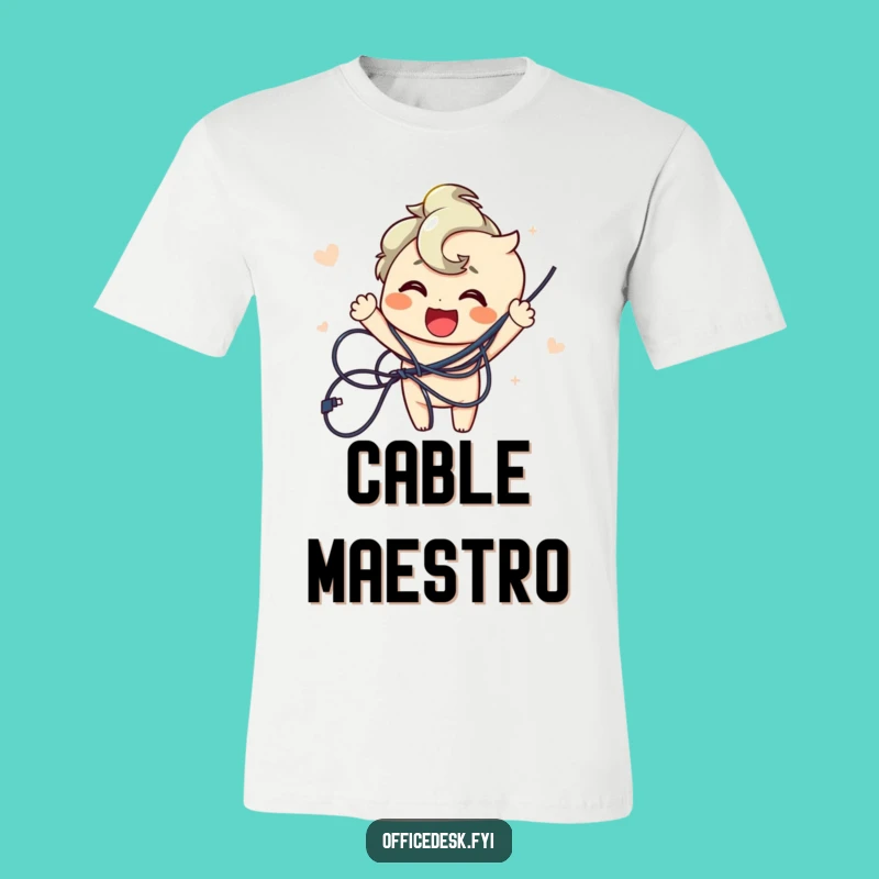 Funny Wire Untangler Tee - Joyful Character's Success Shirt, Great Gift