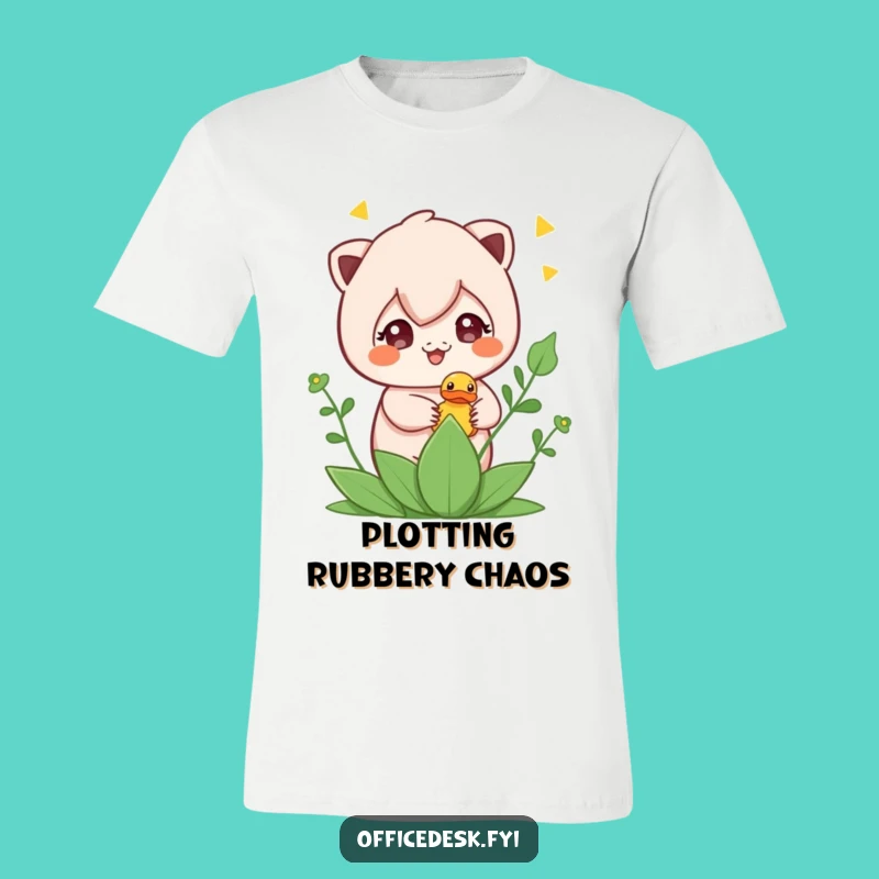 Funny Plant Duck Tee - Cute Mischief Character Shirt, Great Gift Idea