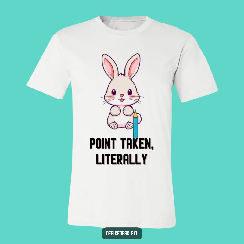 Funny Rabbit Pencil Sharpener T-Shirt: Humorous Apparel for the Sharp-Minded
