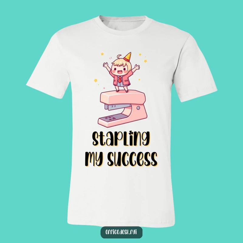 Funny Stapler Dance T-Shirt - Hilarious Office Celebration Tee, Perfect Humorous Gift