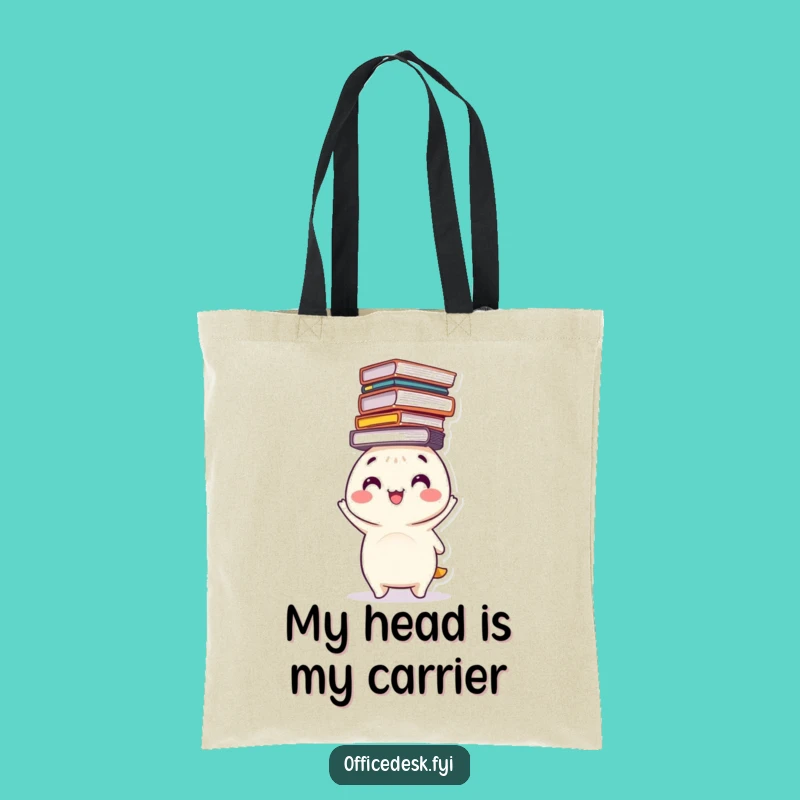 Funny File Balancing Tote Bag - Carry Your Load with Organized Style
