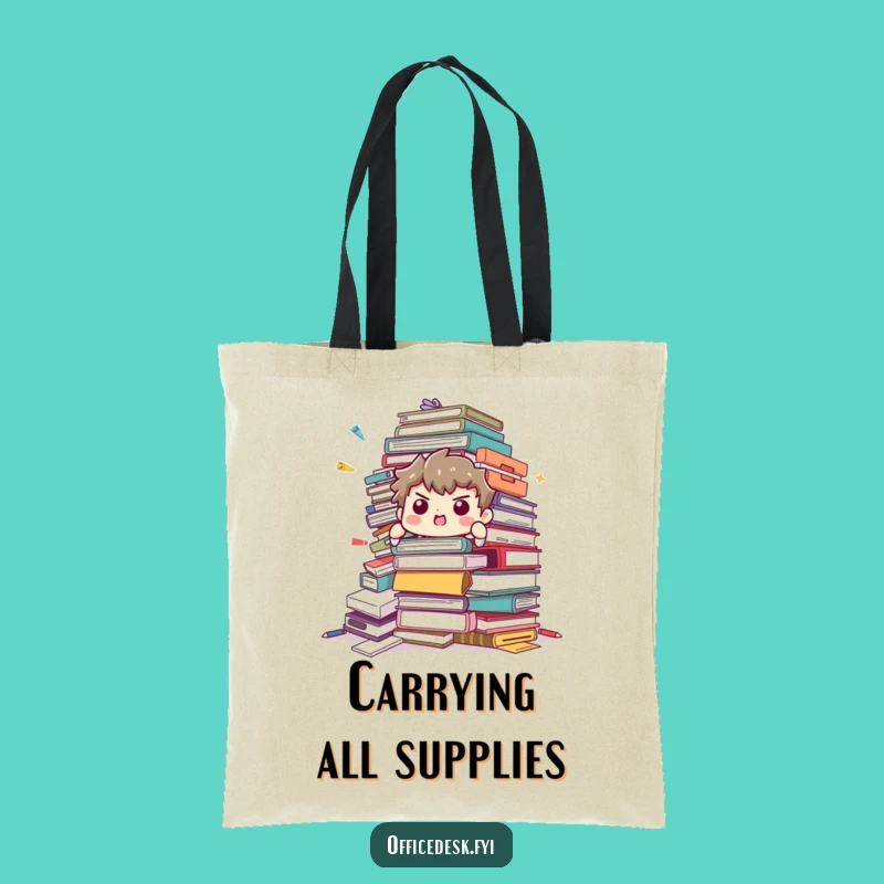 Funny Office Supply Survival Tote Bag: Hilarious Gift for the Prepared