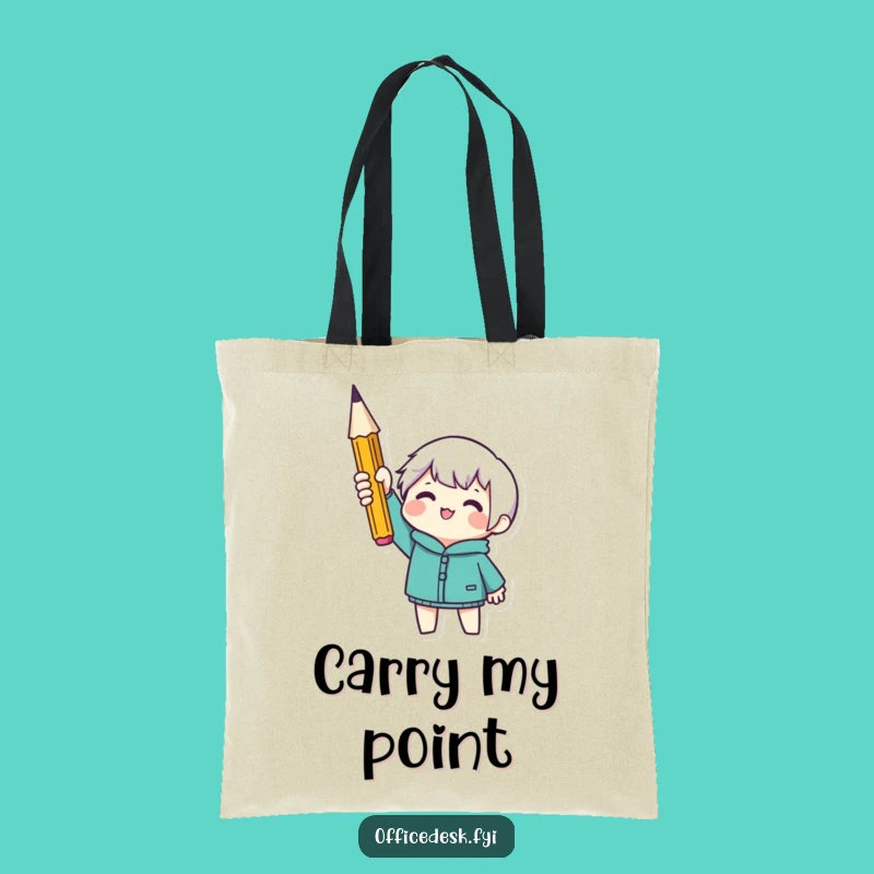 Funny Sharpened Pencil Tote Bag - Carry Your Brilliance With Style