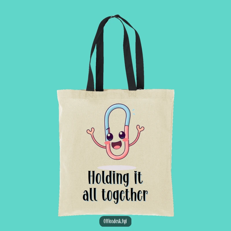 Funny Twisted Paperclip Tote Bag: Carry Your Humor in Style